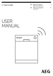 Manual AEG FSE74738P Maşină de spălat vase