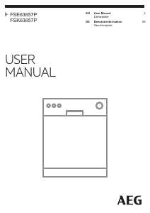 Manual AEG FSK63657P Dishwasher