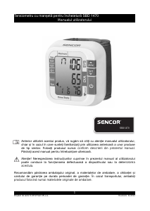 Manual Sencor SBD 1470 Tensiometru