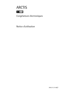 Mode d’emploi AEG A2566-1GS Congélateur