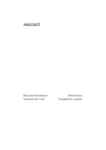 Manuale AEG A80230GT Congelatore