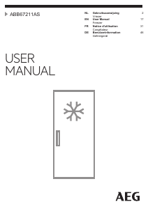 Manual AEG ABB67211AS Freezer