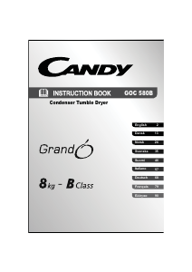 Brugsanvisning Candy GOC 580 B Tørretumbler