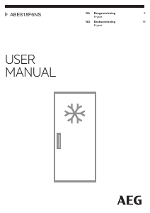 Brugsanvisning AEG ABE818F6NS Fryser