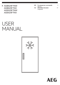 Használati útmutató AEG AGB625F7NX Fagyasztó