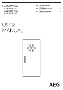 Priročnik AEG AGB625F7NX Zamrzovalnik