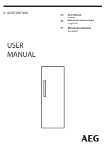 Manual AEG AGB728E3NX Freezer