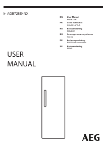 Mode d’emploi AEG AGB728E4NX Congélateur