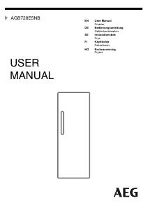 Manual AEG AGB728E5NB Freezer