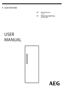 Brugsanvisning AEG AGB728E5NB Fryser
