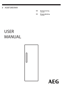 Brugsanvisning AEG AGB728E5NW Fryser