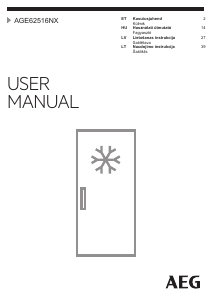 Kasutusjuhend AEG AGE62516NX Sügavkülmik