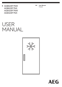 Manual AEG AGE625F7NX Freezer