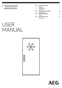 Bedienungsanleitung AEG AGE82924NX Gefrierschrank