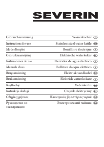 Manual Severin WK 3366 Kettle