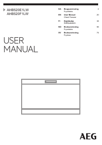 Manual AEG AHB520E1LW Freezer