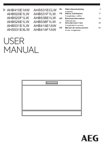 Manual de uso AEG AHB520F1LW Congelador