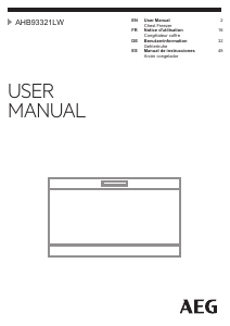 Manual AEG AHB93321LW Freezer