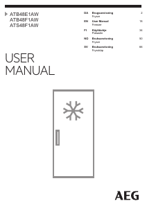 Manual AEG ATB48E1AW Freezer