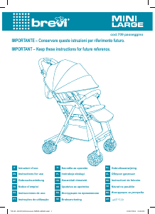 Használati útmutató Brevi Mini Large Babakocsi