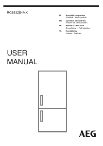 Priručnik AEG RCB632E4MX Frižider – zamrzivač