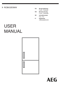 Bruksanvisning AEG RCB632E5MW Kjøle-fryseskap