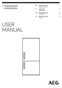 Bruksanvisning AEG RCB633E6NW Kjøle-fryseskap