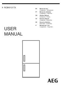 Manuale AEG RCB65121TX Frigorifero-congelatore