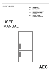 Manual de uso AEG RCB732D5MX Frigorífico combinado