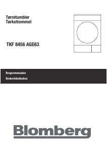 Brugsanvisning Blomberg TKF 8456 AGE63 Tørretumbler