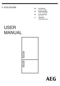 Bruksanvisning AEG RCB736D5MB Kyl-frys