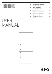 Priručnik AEG RDB428E1AX Frižider – zamrzivač