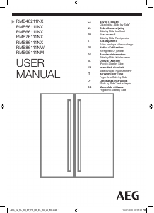 Manuál AEG RMB86111NX Lednice s mrazákem