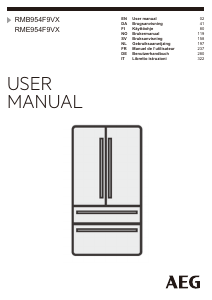 Manuale AEG RMB954F9VX Frigorifero-congelatore