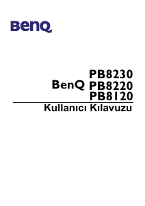 Kullanım kılavuzu BenQ PB8220 Projektör