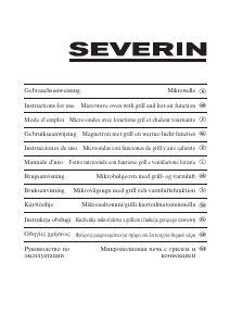 Bruksanvisning Severin MW 7804 Mikrovågsugn