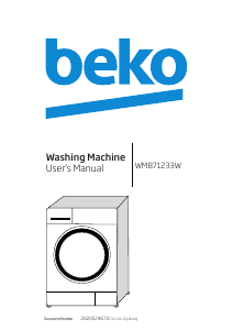 Handleiding BEKO WMB 71233 Wasmachine