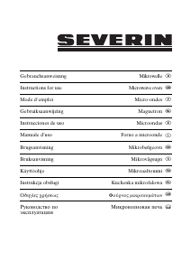 Brugsanvisning Severin MW 7844 Mikroovn