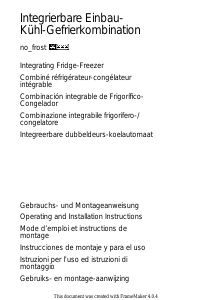 Mode d’emploi AEG SANTO3092-1I Réfrigérateur combiné