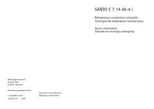 Handleiding AEG SC71440-4I Koel-vries combinatie