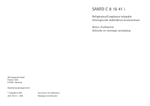 Handleiding AEG SC81641I Koel-vries combinatie