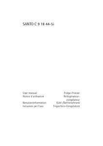 Mode d’emploi AEG SC91844-5I Réfrigérateur combiné