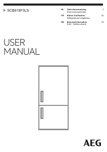 Manual de uso AEG SCB618F3LS Frigorífico combinado