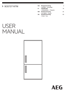 Brugsanvisning AEG SCE72716TM Køle-fryseskab