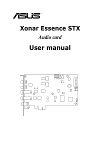 Handleiding Asus E7806 Xonar Essence STX Geluidskaart