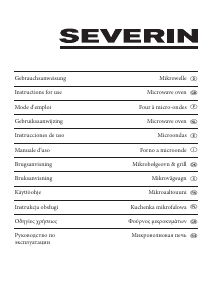 Käyttöohje Severin MW 7858 Mikroaaltouuni