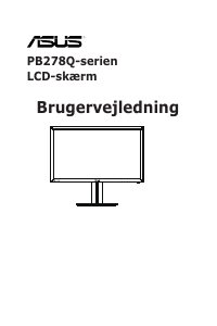 Brugsanvisning Asus PB278Q LCD-skærm