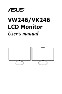 Manual Asus VW246 LCD Monitor