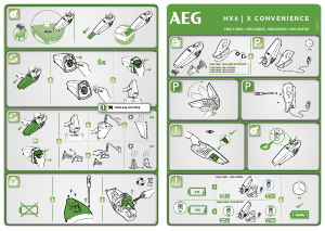 كتيب AEG HX6-30STM مكنسة كهربائية يدوية