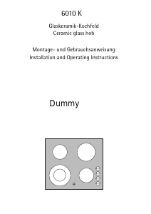 Bedienungsanleitung AEG 6010K-MN Kochfeld